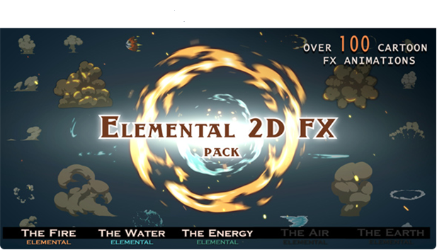 Videohive Elemental 2d Fx Pack Free Mangku House Production Elemental 2d Fx Pack Contains More Than 100 Cartoon Animations Have Separated Layers To Customize Color And Mix Elements