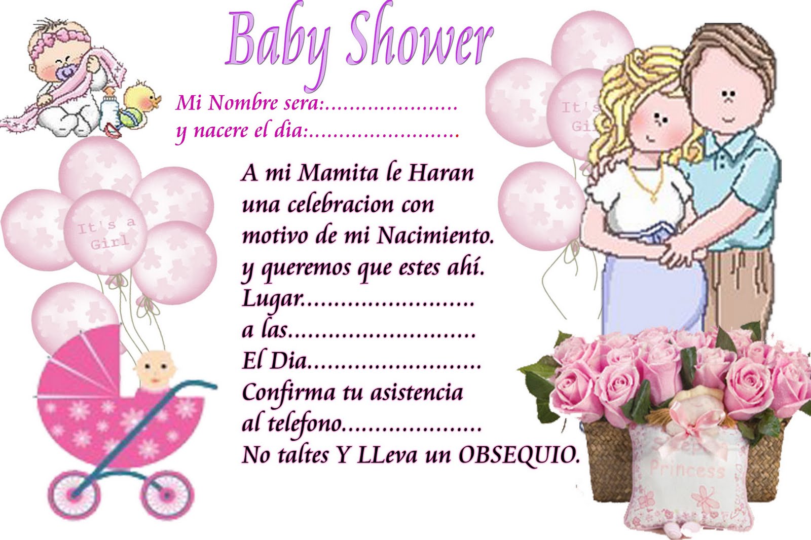 Invitaciones Para Baby Shower Invitacion Baby Shower Vector Cdr