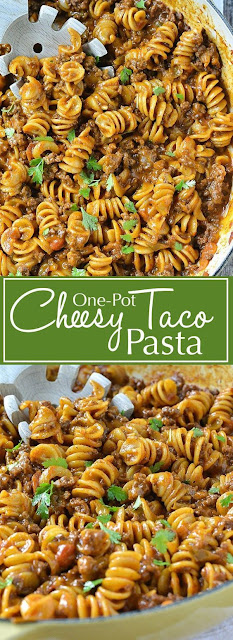 Easy One-Pot Cheesy Taco Pasta