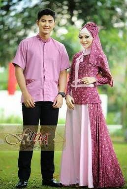 55 Model Baju Muslim Couple Keluarga Terbaru 2019 