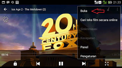 cara menampilkan subtitle film android