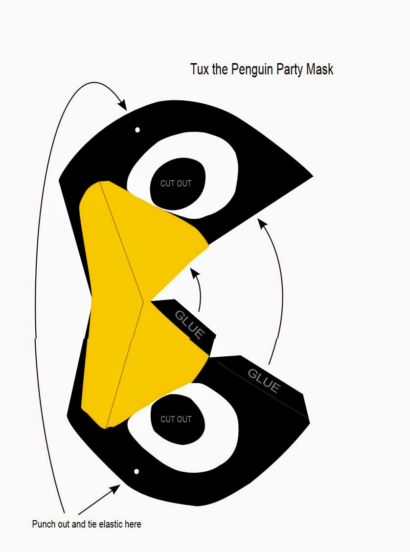 máscara de pinguino