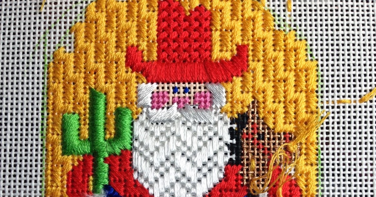 Steph S Stitching Back To Orange Santa