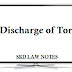 Discharge of Tort 