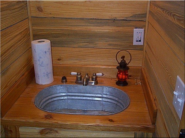 Off Grid Galvanized Shower Tub Just Cabin Life