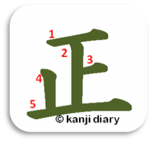 Kanji Diary: tadashi 正