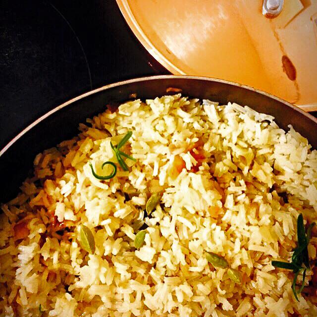 Jo's Blue AGA Braised Rice