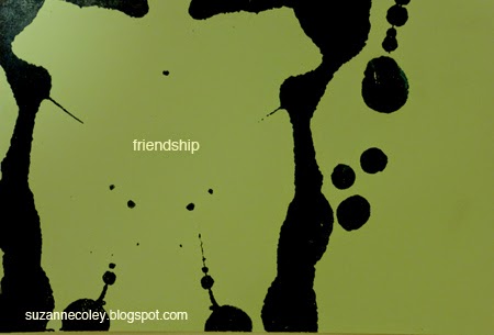 Ink blot postcard by Suzanne Coley Ink blot postcard
