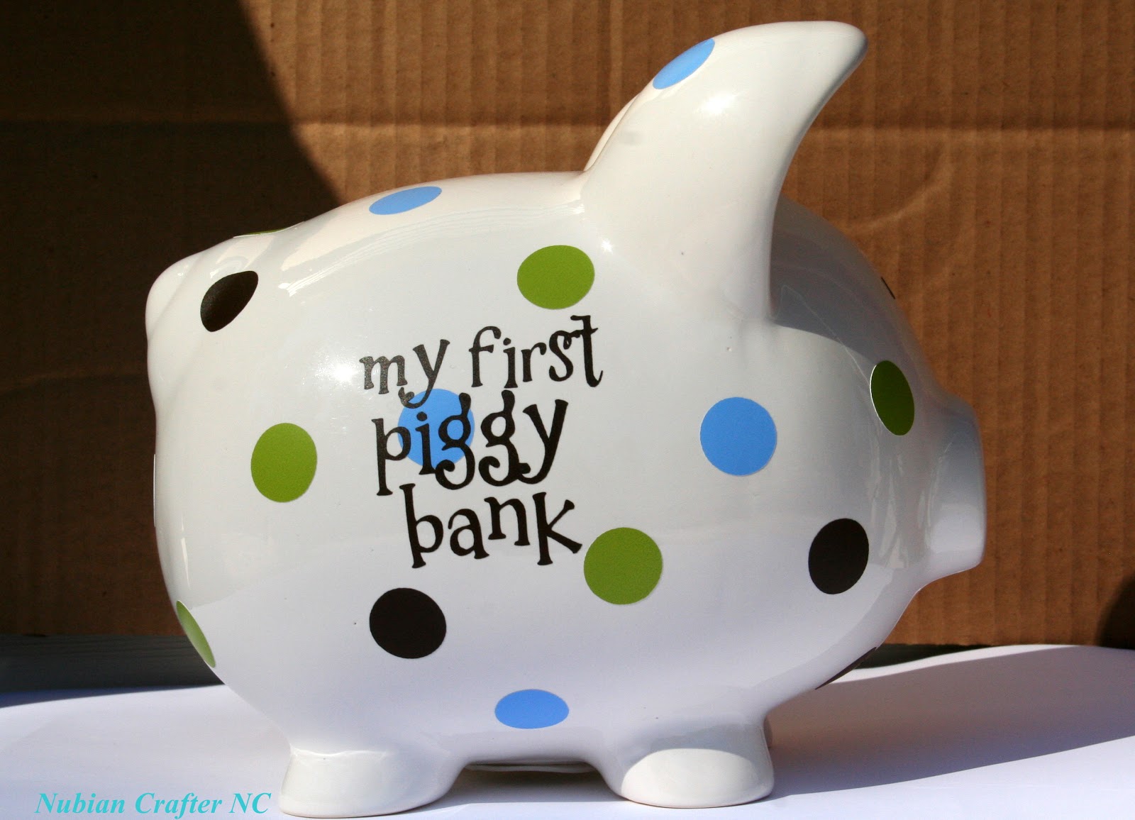 Nubian Crafter DeSigns Personalized Piggy Bank