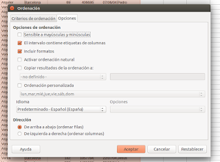 LibreOffice calc