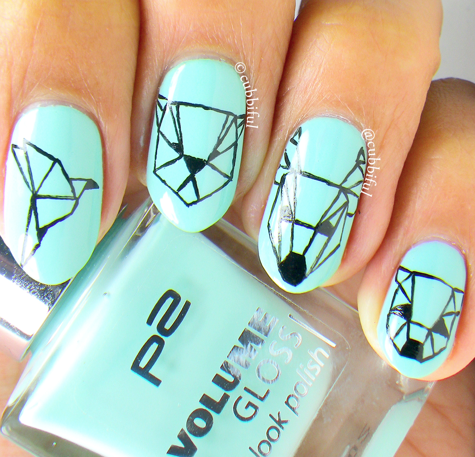 cubbiful The Digital Dozen Does 4 Day 5 Origami Animal Nails