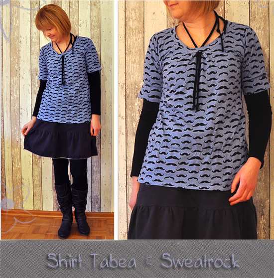 Shirt Tabea und Sweatrock by Allerlieblichst
