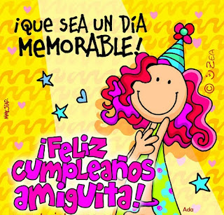 Tarjeta de cumpleaños para una amiga que esta lejos Tarjeta de cumpleaños para una amiga que esta lejos