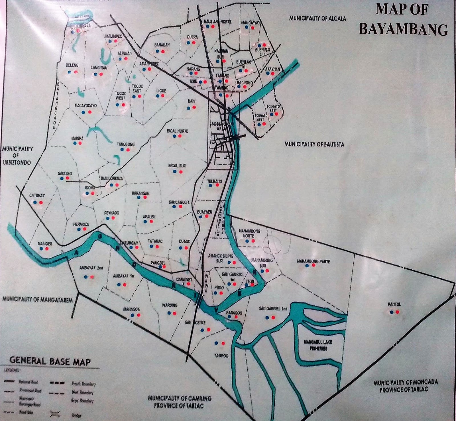 Map Of Bayambang Pangasinan Bayambang Municipal News: 2017