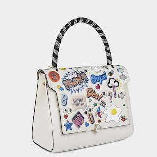 Anya Hindmarch All Over Stickers Small Bathurst Satchel