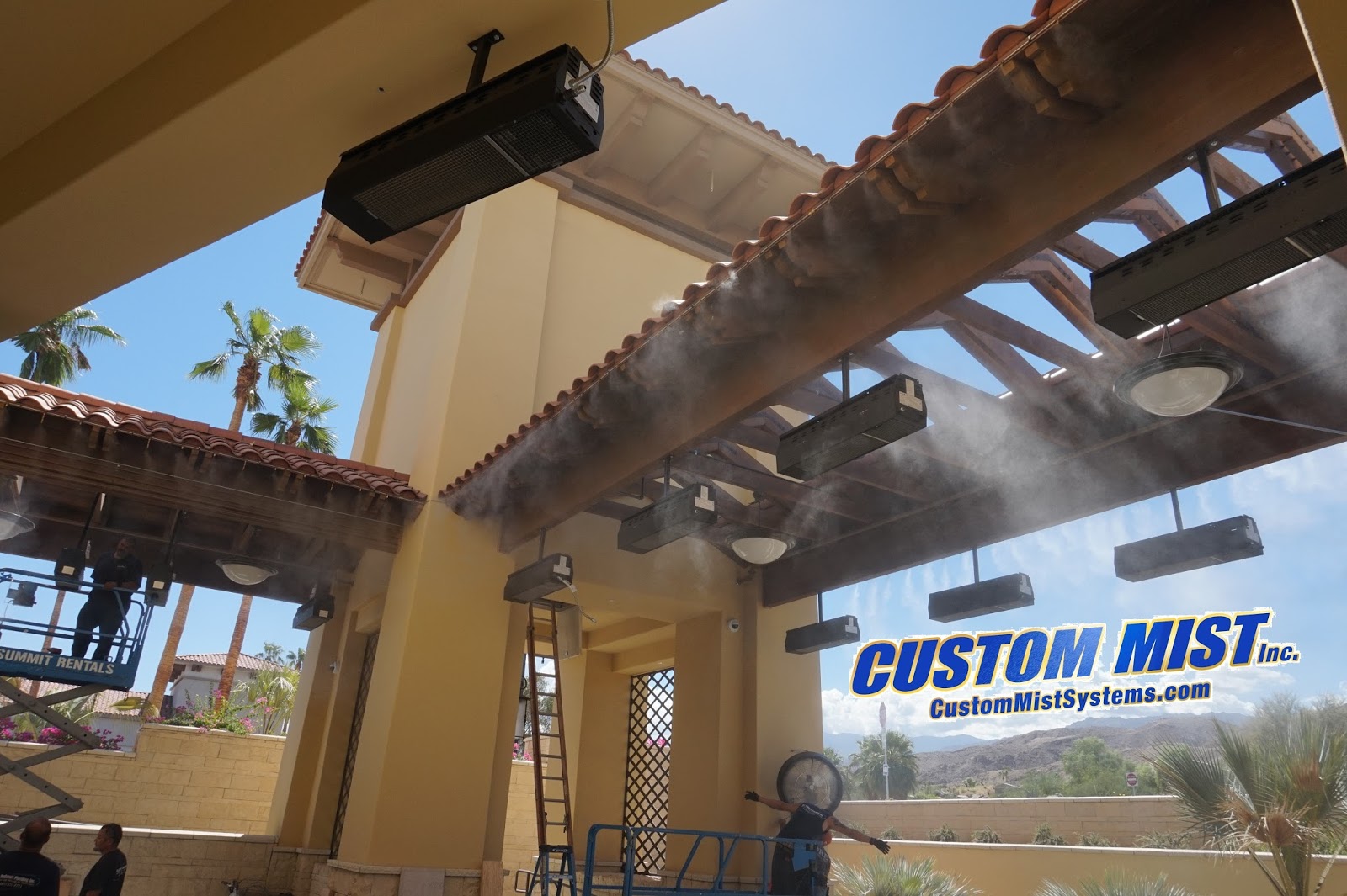 Custom Misting Systems. Whole Foods Misting Installation In Palm
