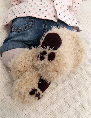 chaussons  bébé petit ours tricot tuto facile