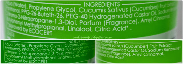 review reseña opinion personal ziaja tonico facial pepino cucumber ingredientes piel mixta normal grasa rubibeauty