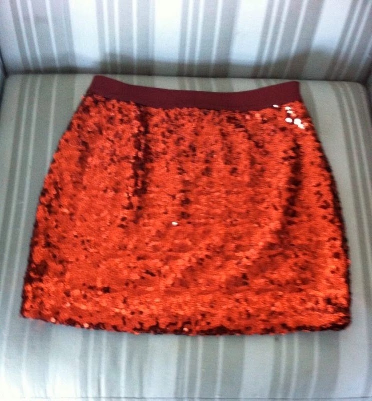saia de paete vermelha