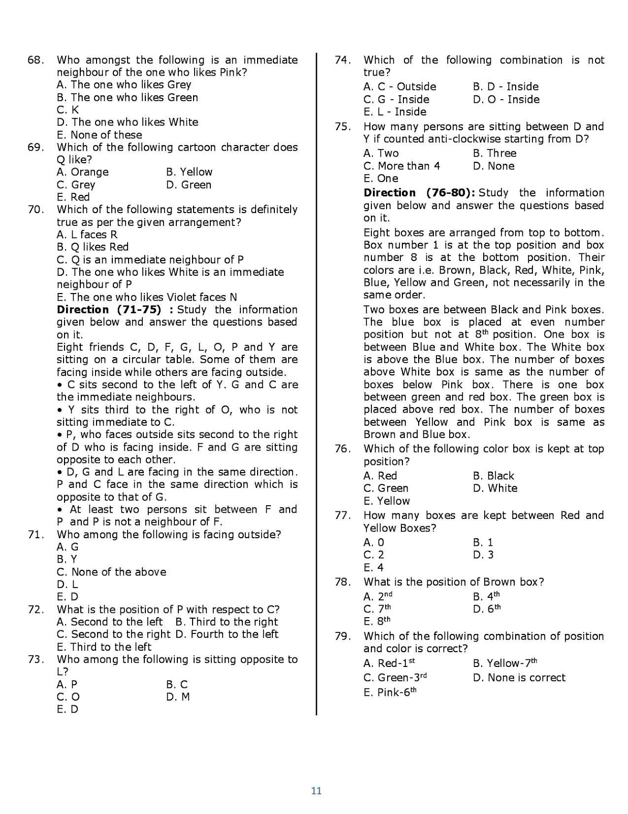 IBPS PO Prelims Question Paper 2017 Download PDF IBPS PO Prelims Question Paper 2017 Download PDF