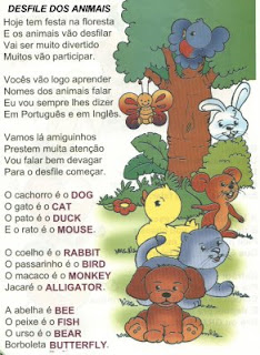 geane - Atividades inglês sobre animais