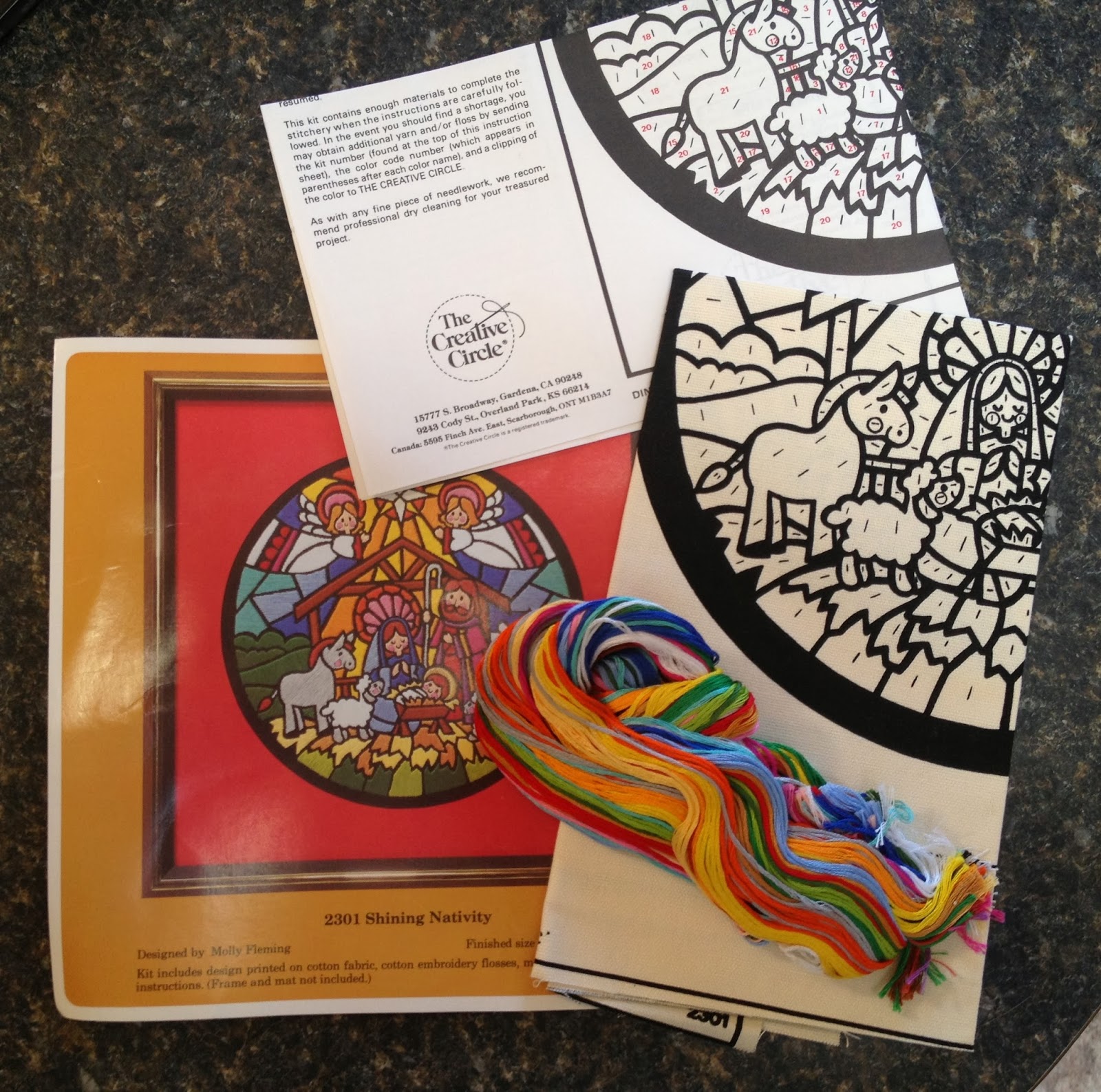 Color My World New Embroidery Floss and Garage Sale Finds