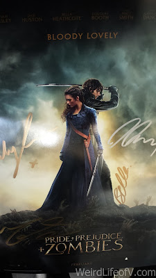 Pride and Prejudice and Zombies Screening Event Signed poster of Pride and Prejudice and Zombies