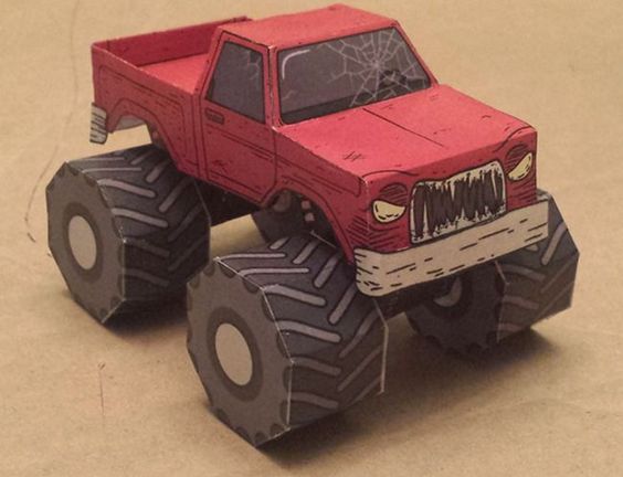 SP Papel Modelismo PaperCraft Monster Truck sp-papel-modelismo-papercraft-monster-truck