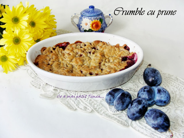 Crumble cu prune