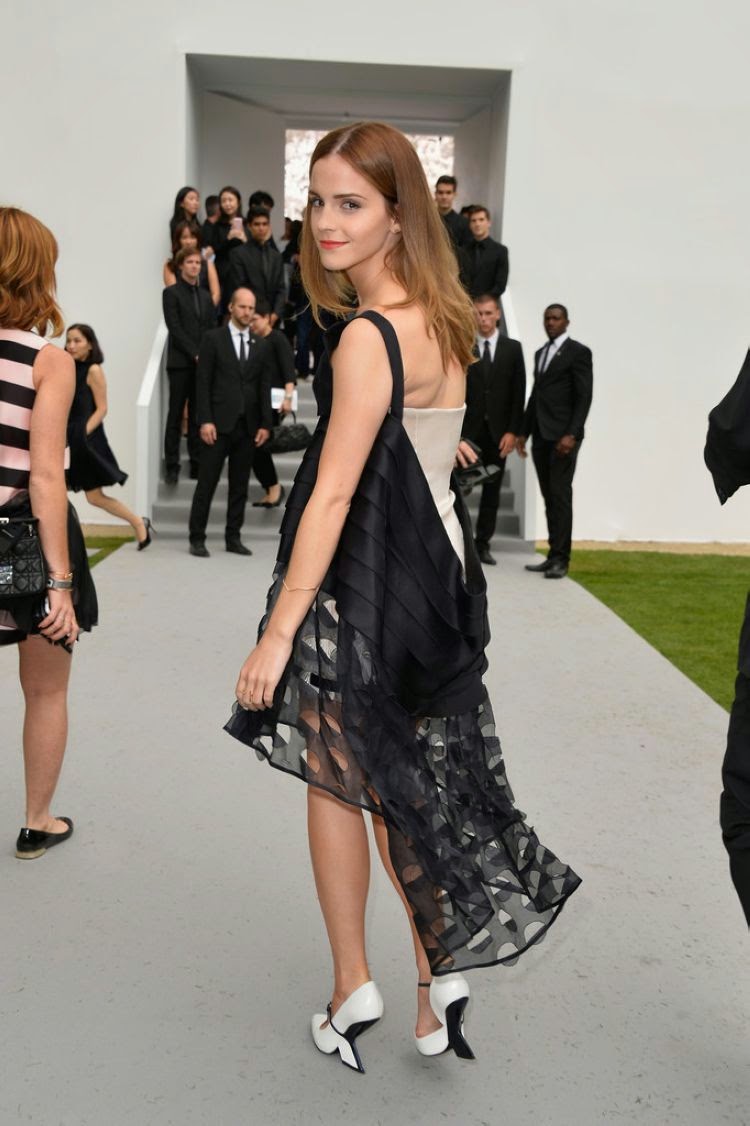 Emma Watson Spicy Photoshoot at Christian Dior Fashion Show 