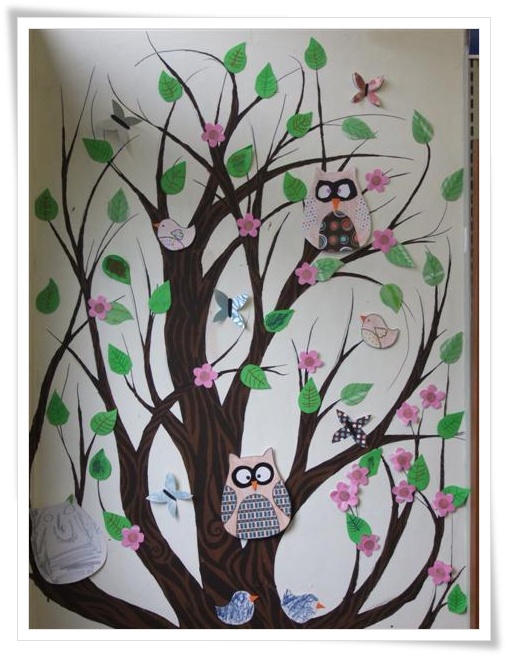 Library Displays: Spring Tree