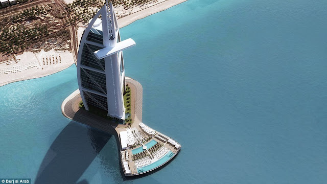 The Burj AL Arab is all set to expand with two swimming pools