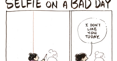 cartoonconnie comics blog: Selfie on a Bad Day