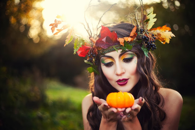 amazing makeup, autumn colours, model birmingham