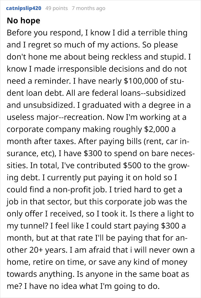 30 Shocking Posts About How The Student Debt System Affects People’s Lives