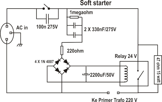 Inspirasi Rangkaian Soft Start Las Listrik Skema Las Listrik