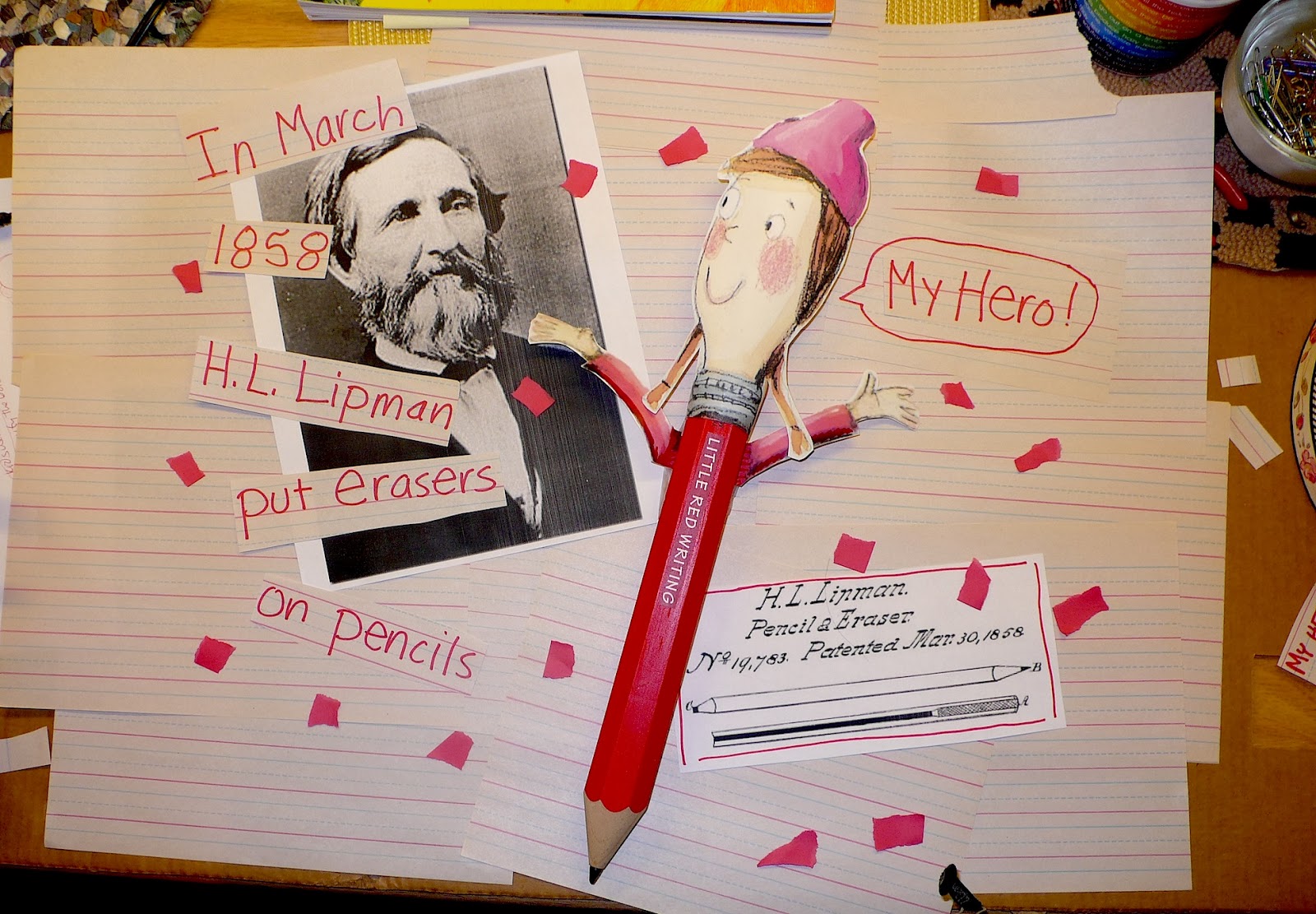 JOAN HOLUB Pencil + Eraser = Patent, 1858