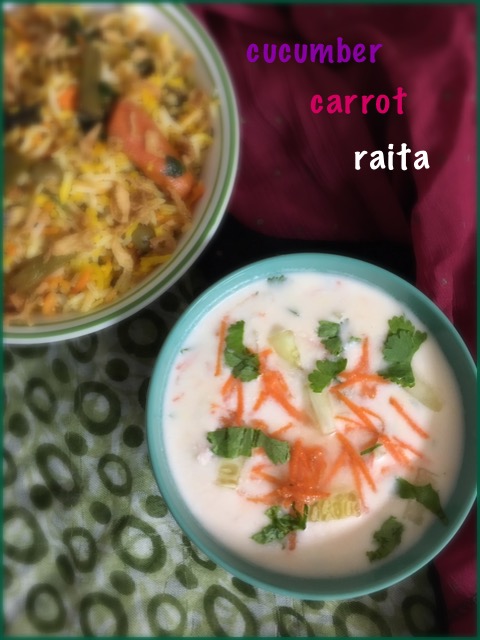 Cucumber Carrot Raita
