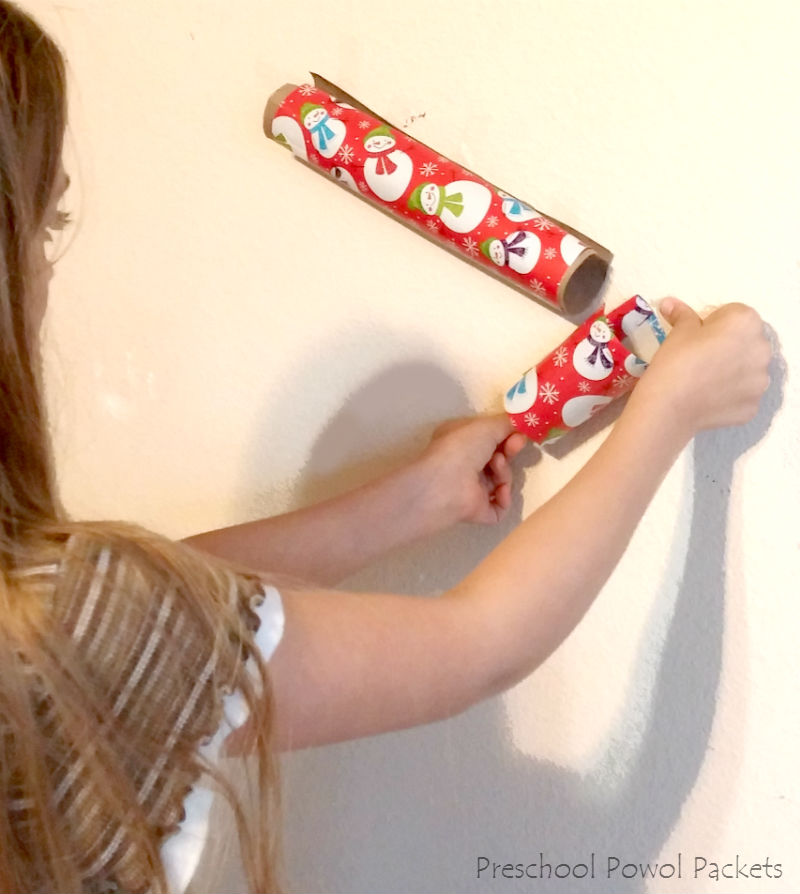 Wrapping Paper Cardboard Tube Marble Run STEM Challenge Preschool