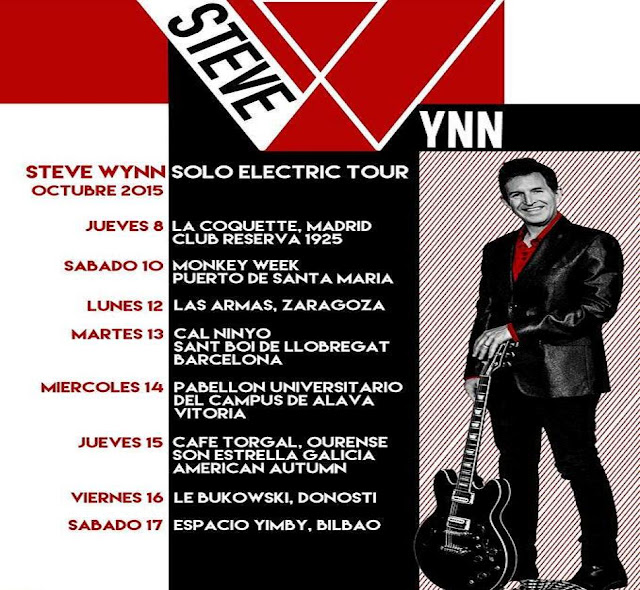 STEVE WYNN - Solo Electric Tour España - Octubre 2015