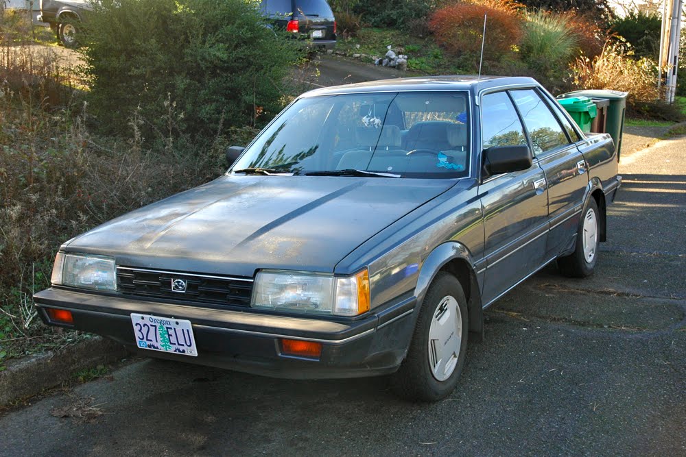 OLD PARKED CARS.: 1986 Subaru GL-10 Turbo.