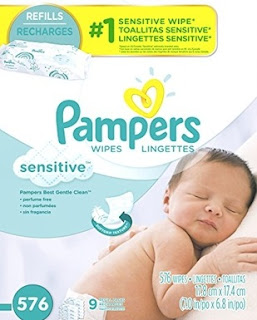 Pampers Sensitive Water Baby Wipes 9X Refill Packs, 576 Count (Pack May Vary) Pampers Sensitive Water Baby Wipes 9X Refill Packs, 576 Count (Pack May Vary)