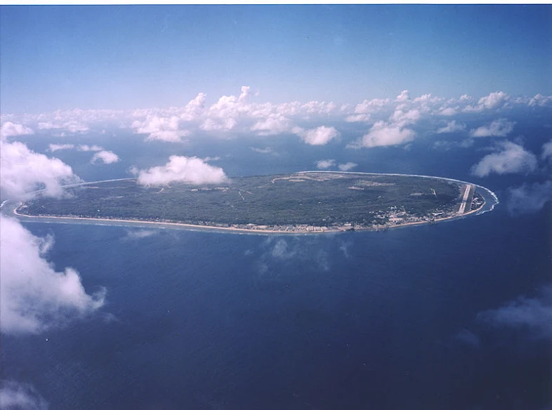 Pemandangan udara Nauru