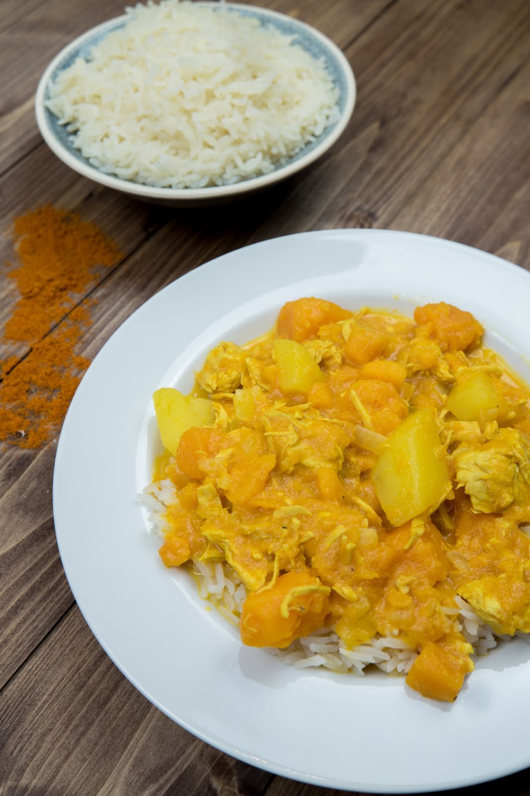 Family, Bakery &amp; More : Curry-Kürbis-Kartoffel Eintopf mit Hühnchen