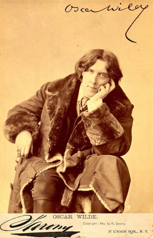 A Portrait Photos Collection of Oscar Wilde in New York in 1882 Taken