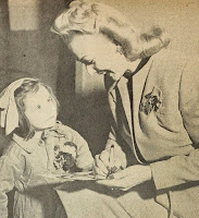 Carole Landis With A Young Fan
