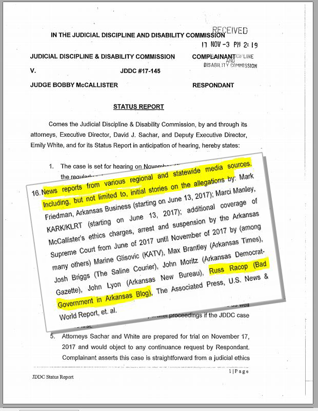 Bad Government In Arkansas CONWAY ATTORNEY TRIES TO VIOLATE THE