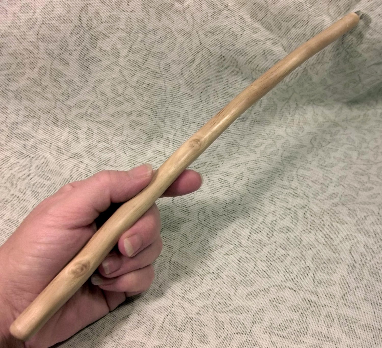 Wands by Tree Smokey Quartz Crystal Point Apple Wood Wand