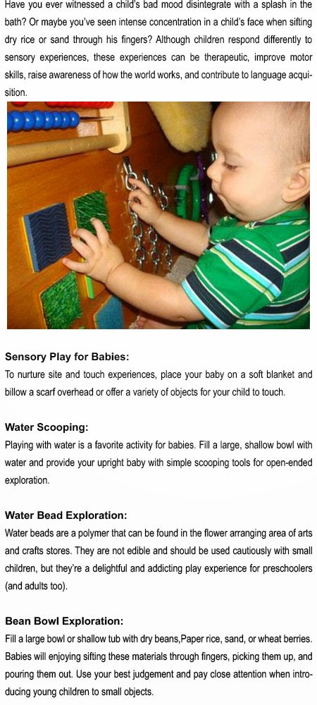 Sensory activities for infants