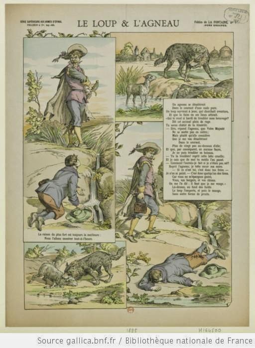 memoiresdeprof Le loup et l'agneau de Jean de La Fontaine